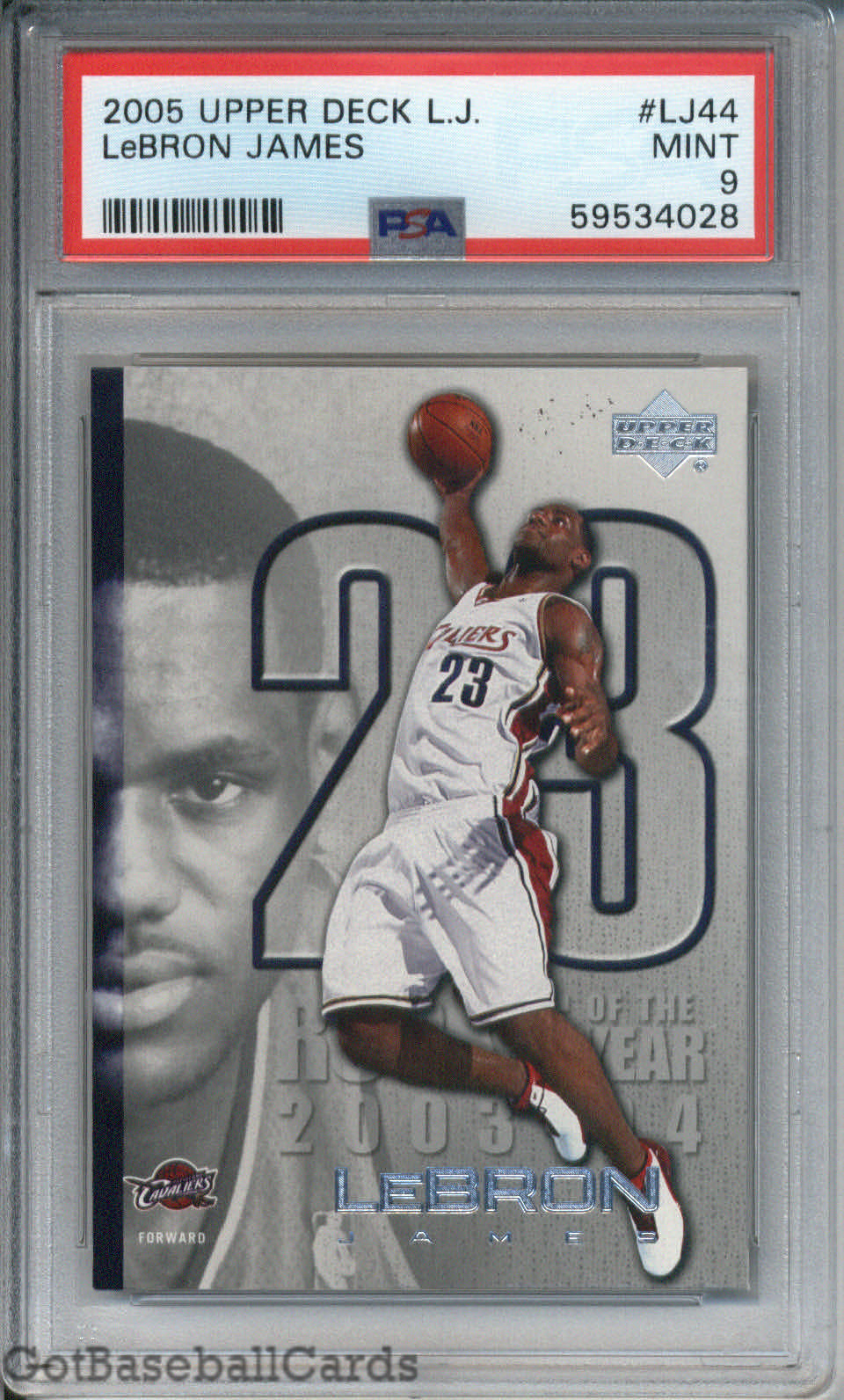 2005 Upper Deck LeBron James #LJ44 || PSA 9